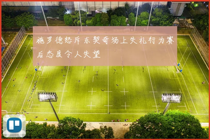施罗德怒斥东契奇场上失礼行为赛后态度令人失望